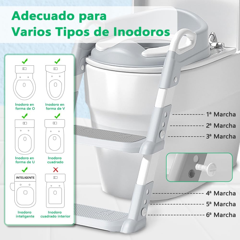 Escalera de Baño para Niños con ojitos